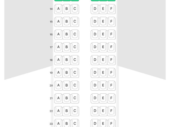 Lufthansa Airbus A320neo Seat Map