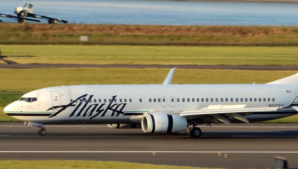 Alaska Airlines Boeing 737-800 at PDX Portland International Airport