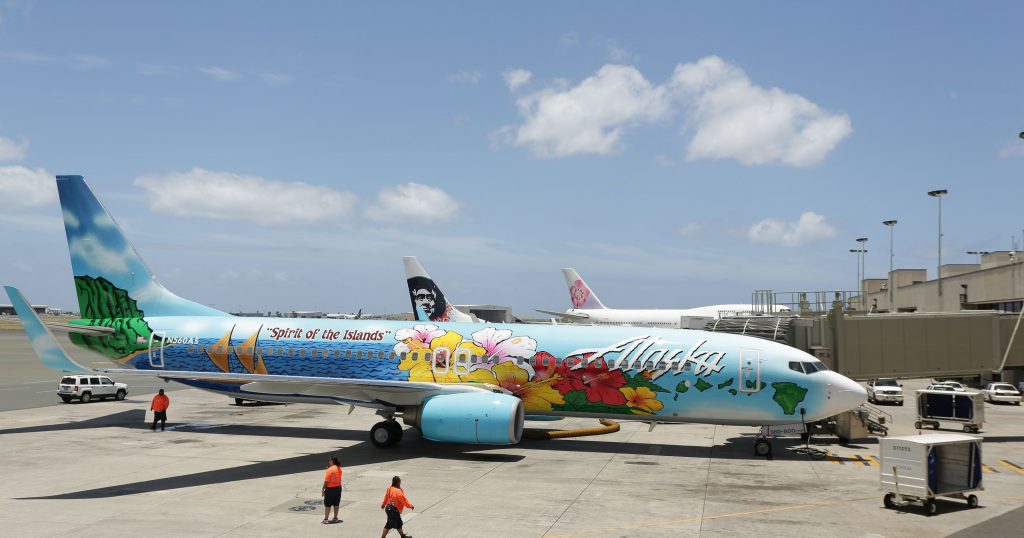 Alaska Airlines Commemorative aircraft Boeing 737-800 Spirit of The Islands livery