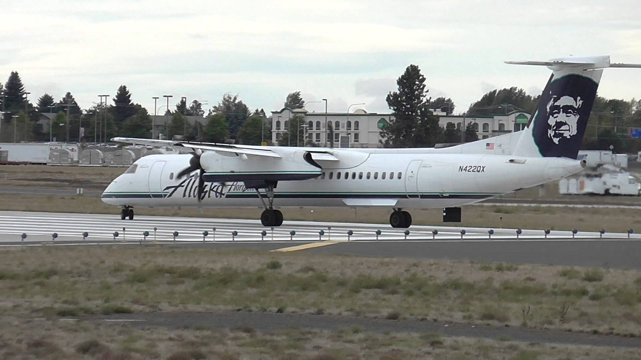 Alaska Airlines (Horizon Air) Bombardier Dash 8-Q400 Departure from Spokane, WA (KGEG)