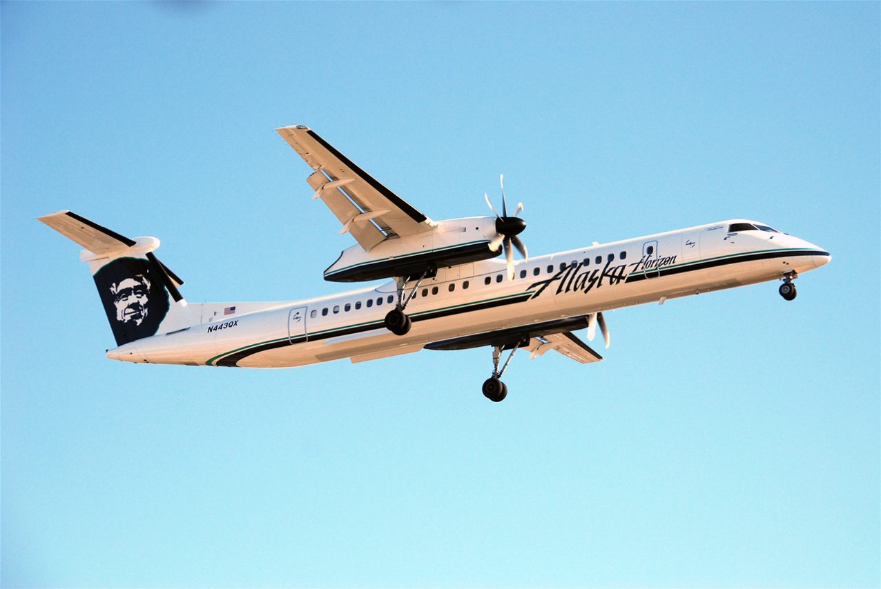 Bombardier Dash 8-Q400 Alaska Airlines Horizon Air Aircraft