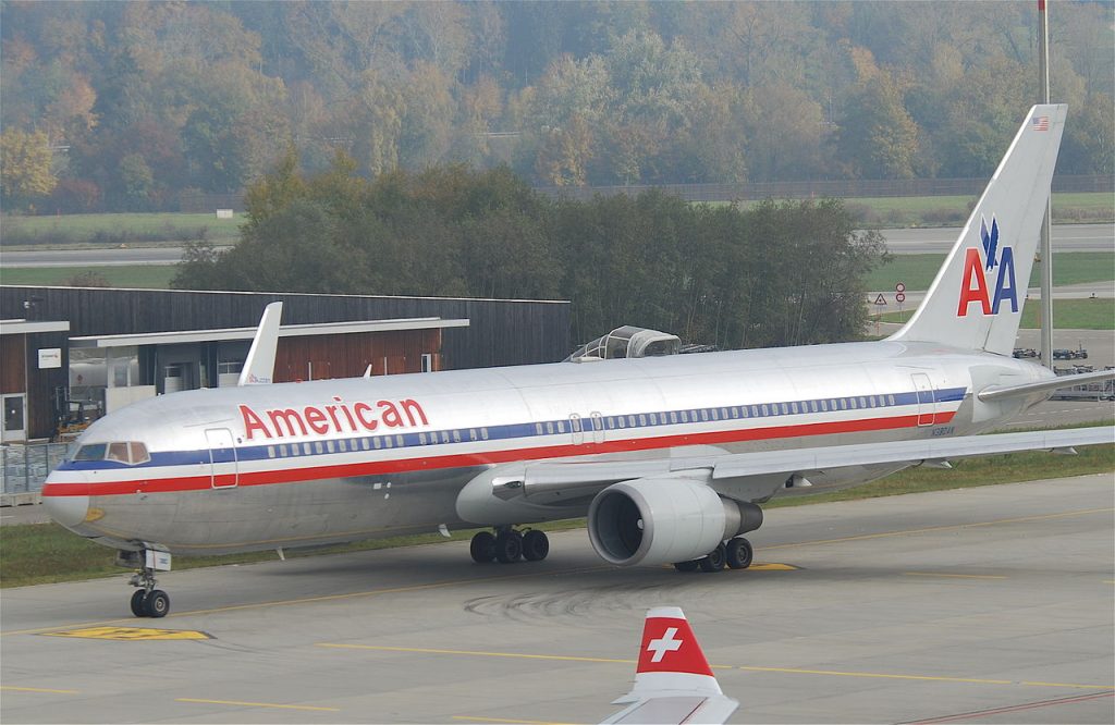 American Airlines Boeing 767-300; N380AN @ZRH Zürich, Switzerland
