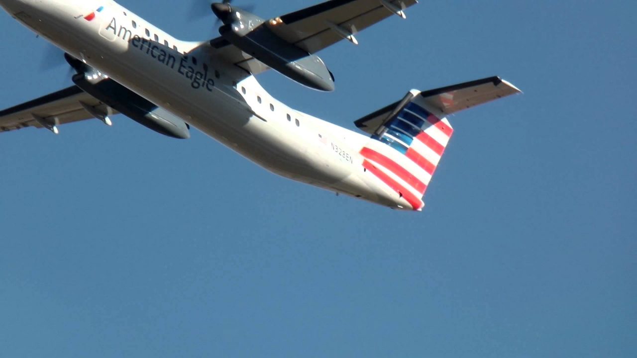 American Eagle Dash 8-311A [Piedmont Airlines] [N328EN] Takeoff Charlotte CLT