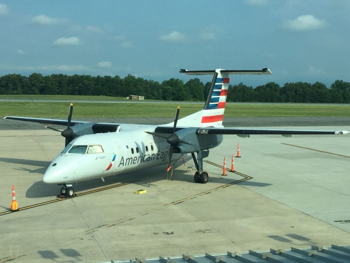 American Eagle Piedmont Airlines Dash 8-100 in Charlottesville, VA