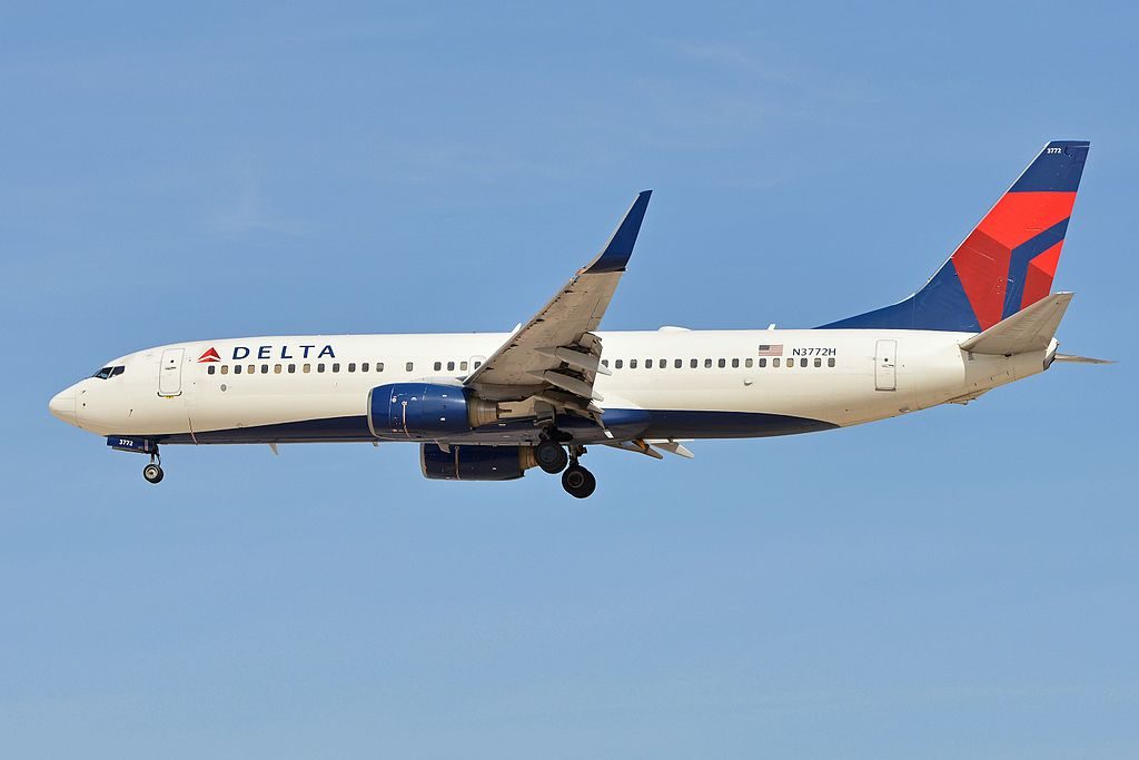 Boeing 737-832(w) ‘N3772H’ Delta Air Lines arriving on flight DAL442 from New York (JFK). McCarran International Airport, Las Vegas
