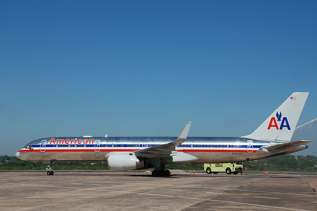 Boeing 757-200 (American Airlines) volvió a Paraguay