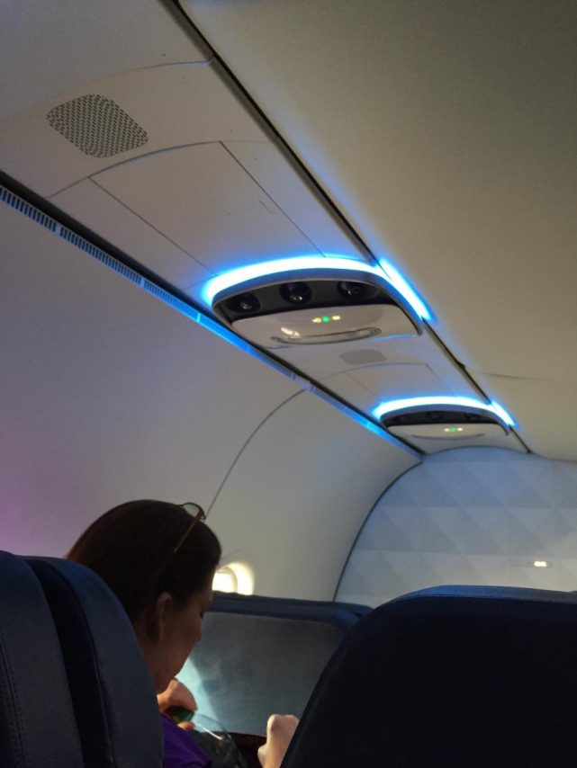 Delta Air Lines Airbus A320-200 Overhead Lights Panels Photos