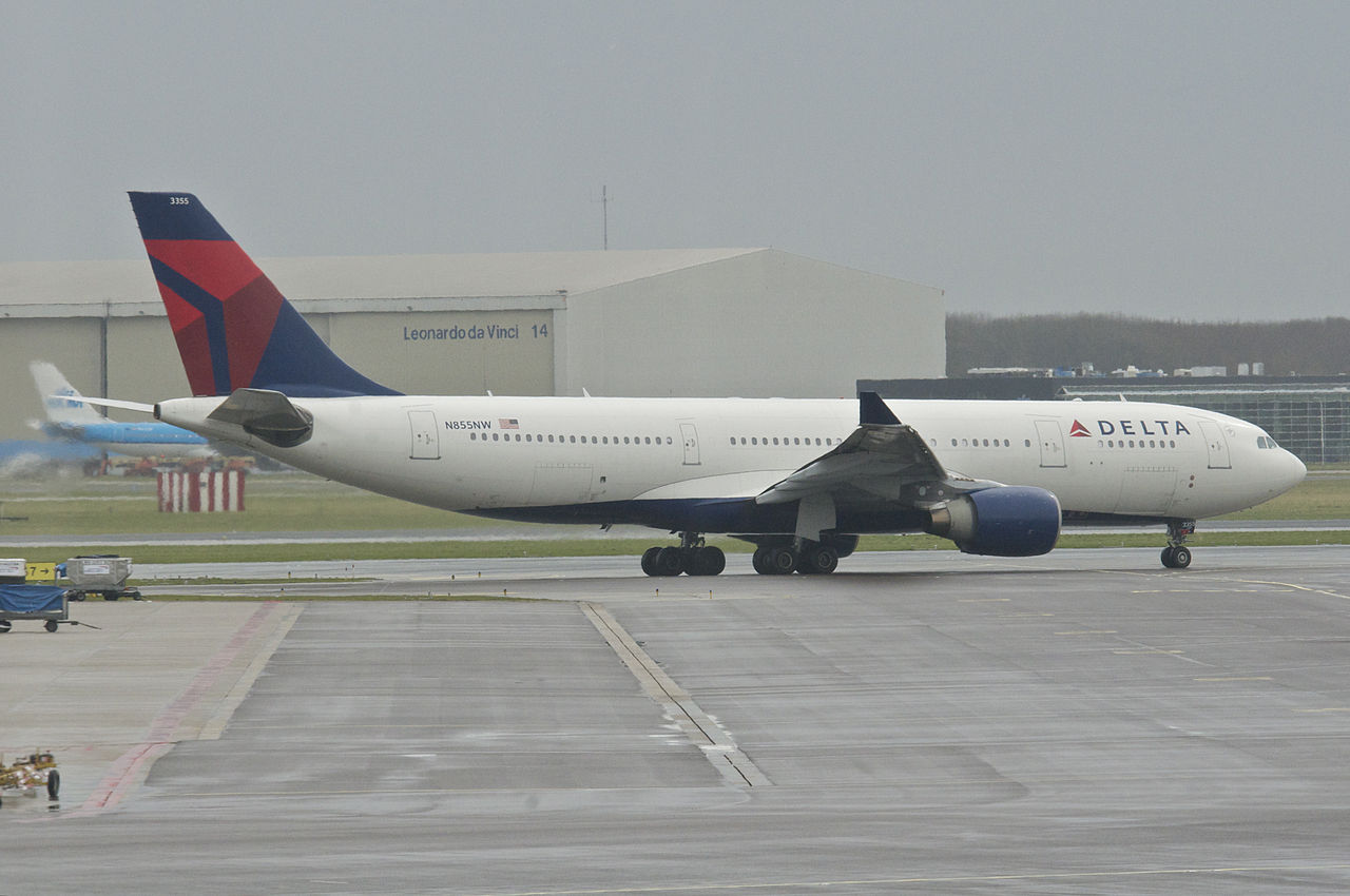 Delta Air Lines Airbus A330-200 N855NW at AMS Amsterdam Airport Schiphol
