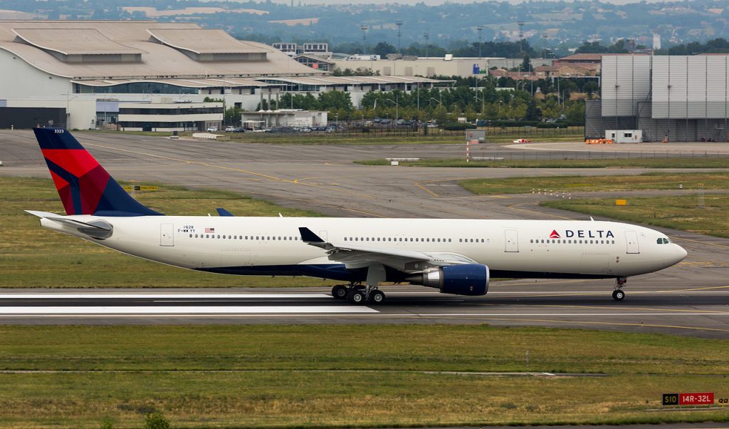 Delta Air Lines Airbus A330-300 N823NW F-WWYY!1628 at LFBO Toulouse–Blagnac Airport