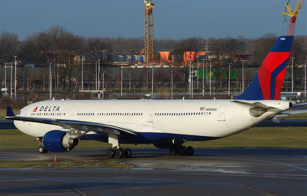 Delta Air Lines Airbus A330-323X; N808NW @AMS