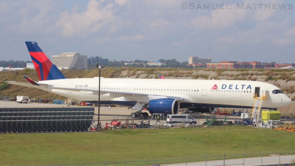 Delta Air Lines Airbus A350-900 N501DN on the TOC ramp at KATL Hartsfield–Jackson Atlanta International Airport @Samuel Matthews