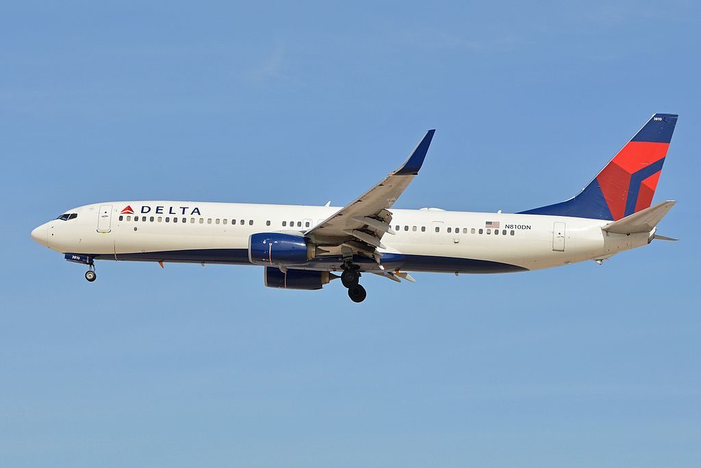 Delta Air Lines Fleet Boeing 737-932ER(w) c:n 31922, l:n 4708 arriving on flight DAL1280 from Atlanta. McCarran International Airport, Las Vegas, NV, USA