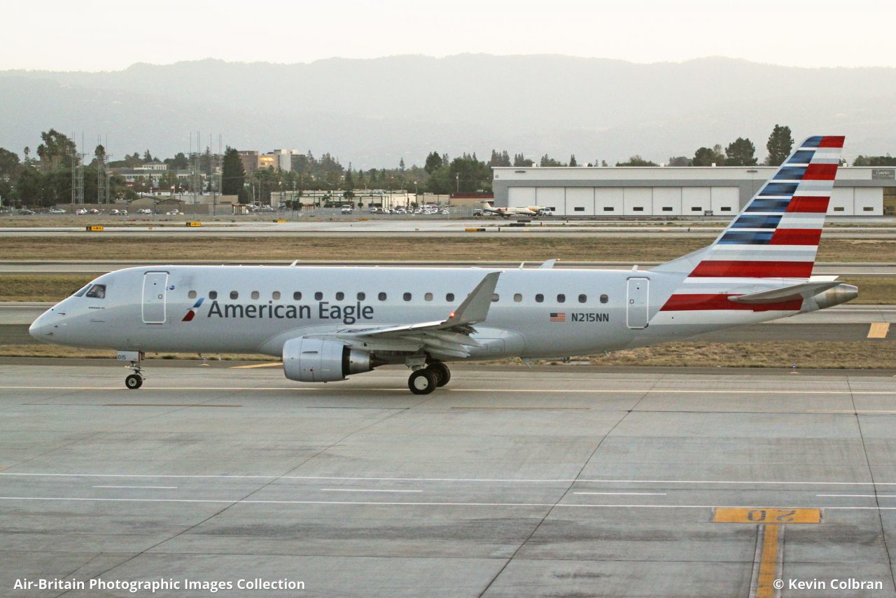 Embraer ERJ-170-200LR (ERJ-175) N215NN · American Eagle - Compass Airlines (CP : CPZ) · San Jose - International (Norman Y Mineta) (SJC : KSJC), USA - California @Kevin Colbran