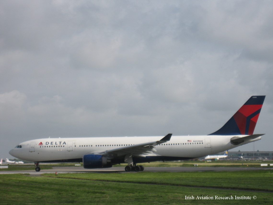 N859NW Airbus A330-223 Delta Air Lines at Dublin Airport @Irish Aviation Research Institute