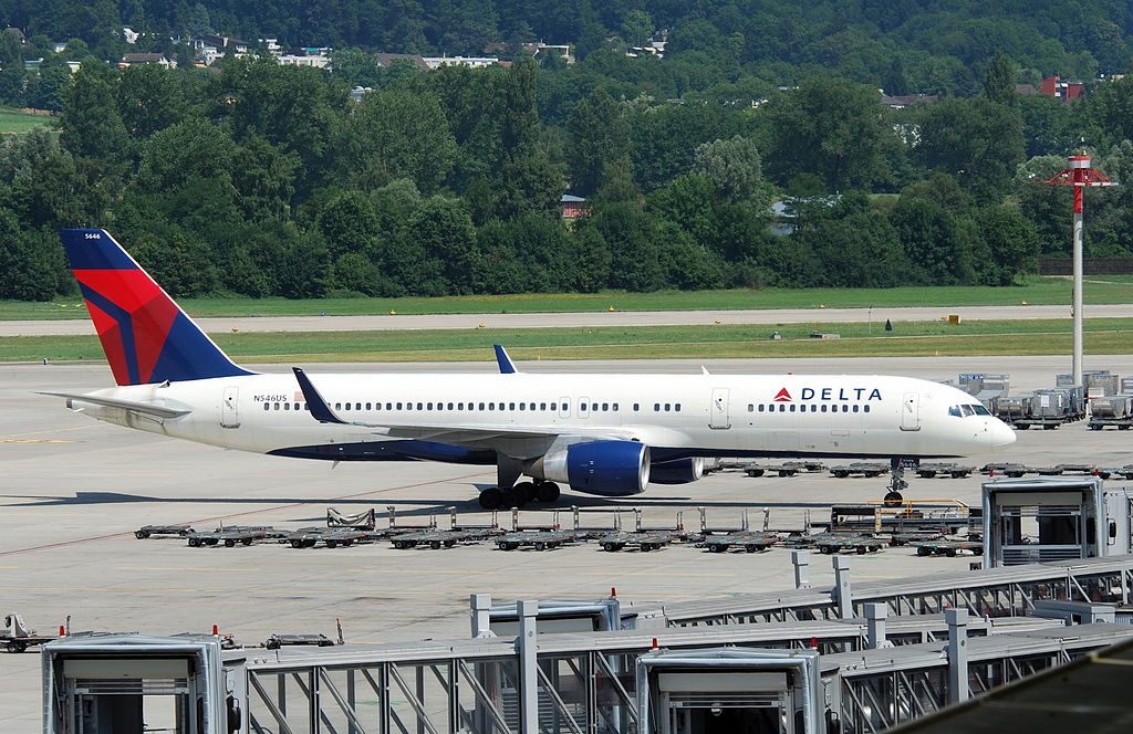 Delta Air Lines Boeing 757-200 N546US @ZRH Zurich Airport Switzerland