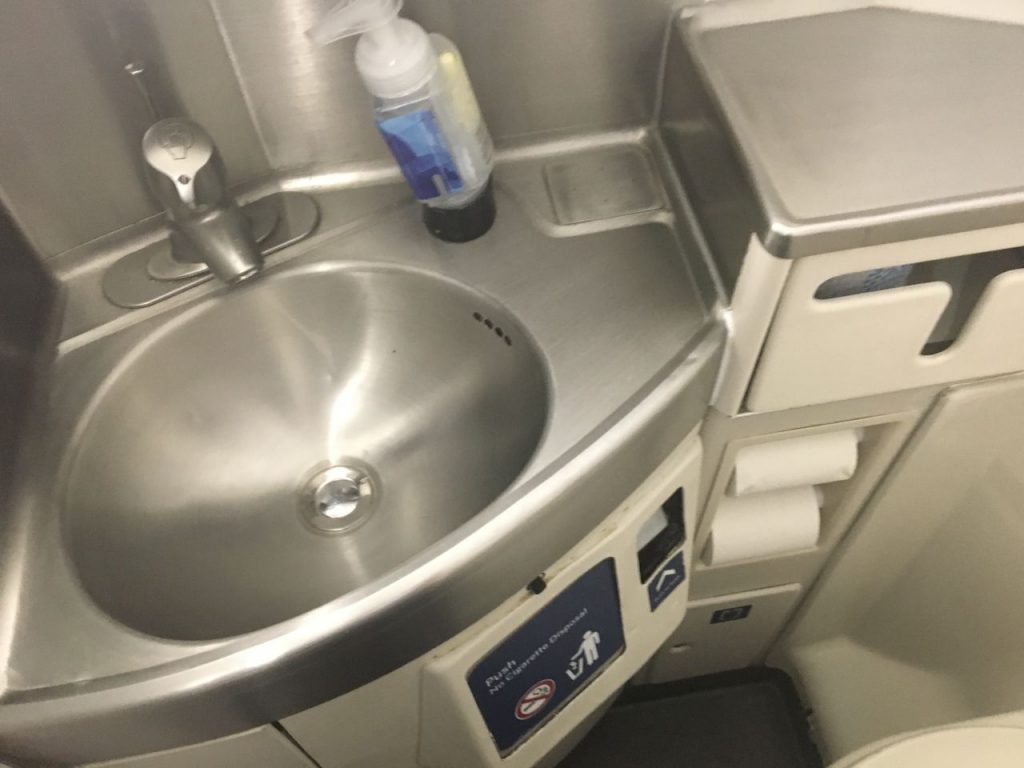 Delta Air Lines Fleet McDonnell Douglas MD-90-30 (M90) Economy Class Cabin Toilet:Bathroom:Lavatory Photos-2