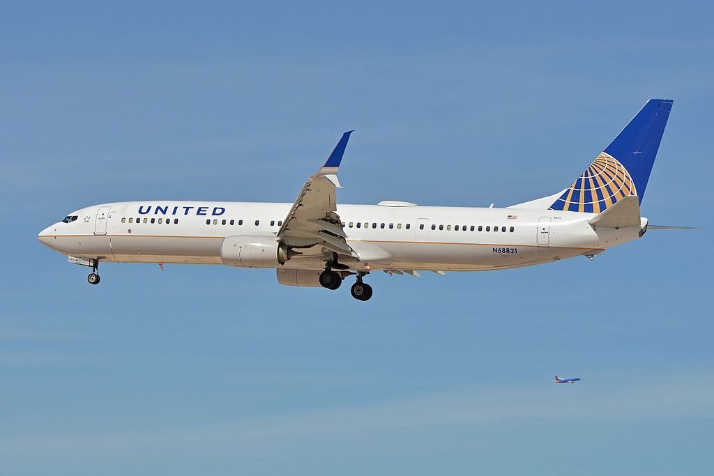Boeing 737-924ER(w) ‘N68821’ United Airlines c:n 43535, l:n 4868. Built 2014. Seen arriving on flight UAL427 from Denver. McCarran International Airport, Las Vegas, NV, USA