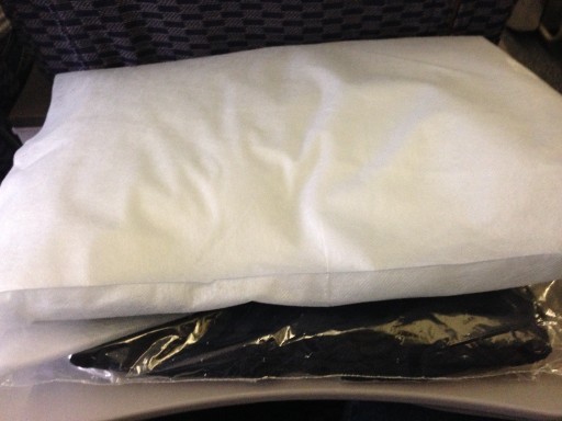 United Airlines Aircraft Fleet Boeing 777 200ER economy class cabin inflight amenities Cussions and blankets