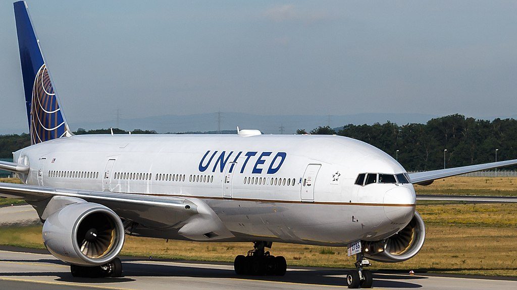United Airlines Fleet Boeing 777 200ER N786UA at Frankfurt Airport Germany
