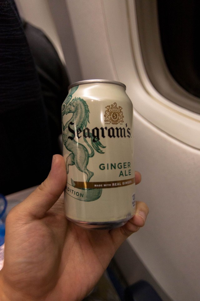 United Airlines Fleet Widebody Aircraft Boeing 777 200 Economy Class cabin long haul flight inflight amenities ginger ale