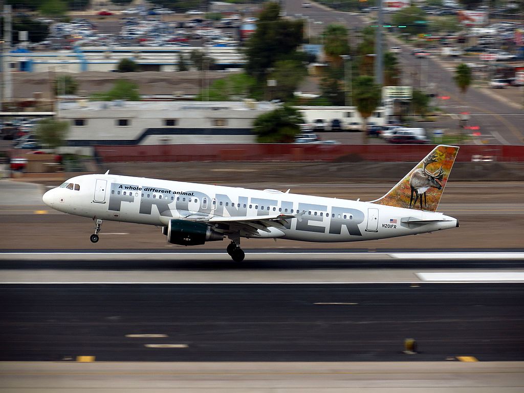 Airbus A320 200 Frontier Airlines N201FR MSN 3389 Yukon at Phoenix Sky Harbor International Airport