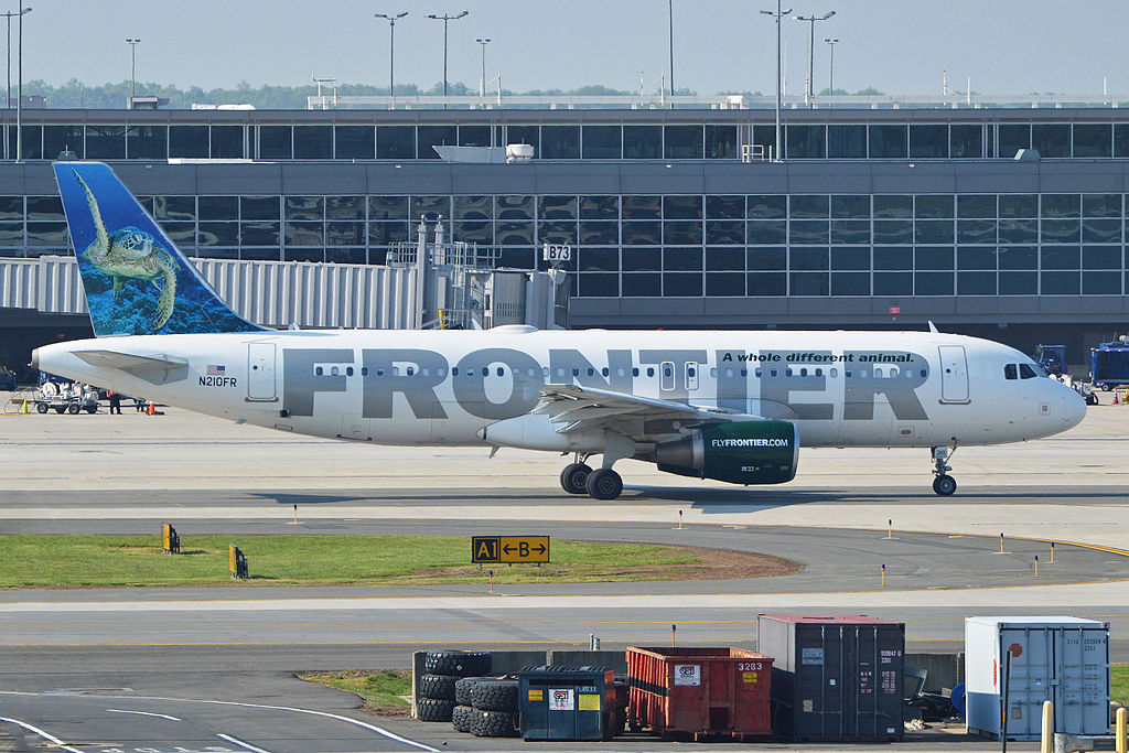 Airbus A320 214 N210FR Sheldon Frontier Airlines Aircraft Fleet at Washington Dulles Airport
