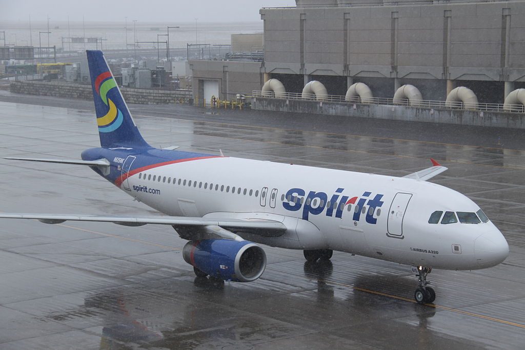 Airbus A320 232 Spirit Airlines Fleet N615NK at Denver International Airport