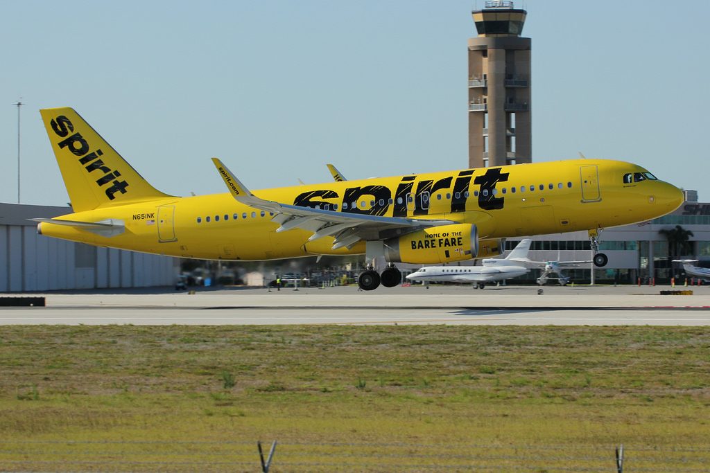 Airbus A320 232SL Spirit Airlines Aircraft Fleet N651NK at Fort Lauderdale–Hollywood International Airport