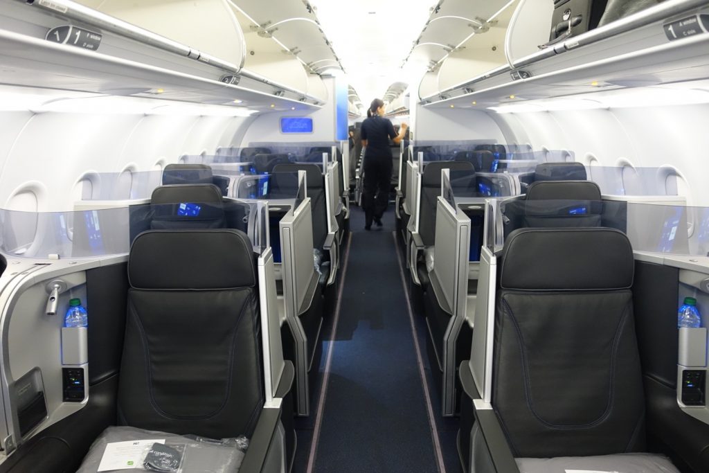 Airbus A321 200 JetBlue Airways Mint Experience Business Class Cabin Photos