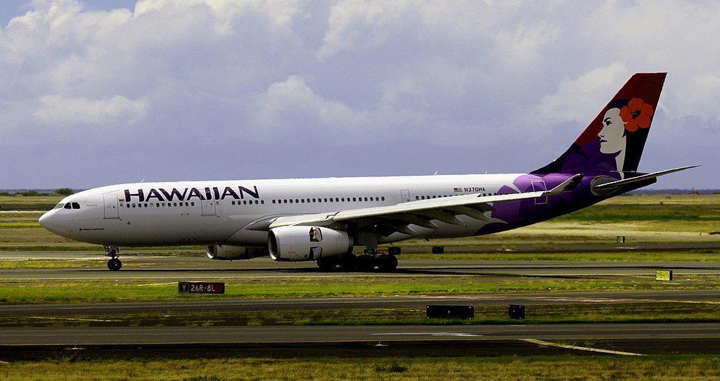 Airbus A330 243 cnserial number 1511 Hawaiian Airlines 2014 to date as N370HA 22Kuamoʻo22 at Honolulu International Airport