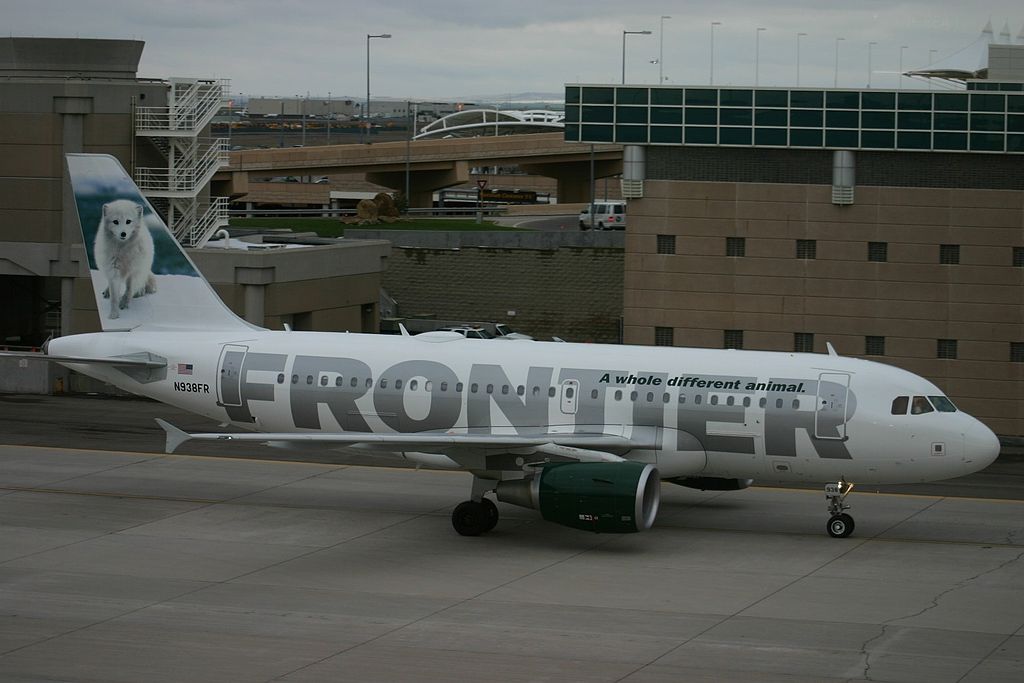 Frontier Airlines Airbus A319 111 N938FR Misty the Arctic Fox at Denver International Airport