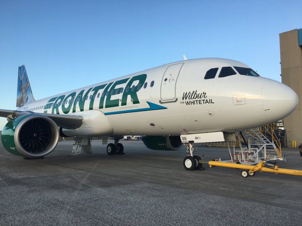 Frontier Airlines Airbus A320neo N301FR Wilbur the Whitetail at Tampa International Airport