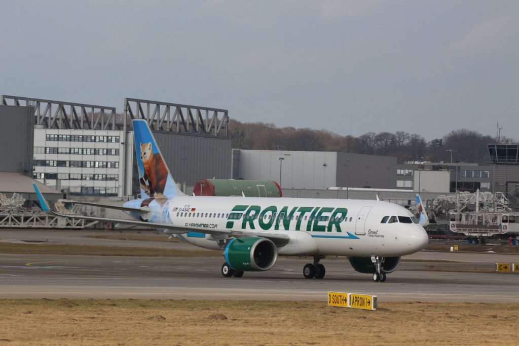 Frontier Airlines N328FR Airbus A320neo MSN 8118 Scout the Pine Marten