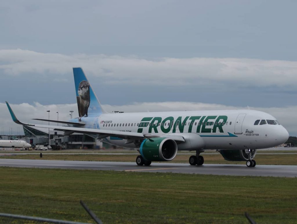 Frontier Airlines N336FR Airbus A320NEO Rosie the River Otter
