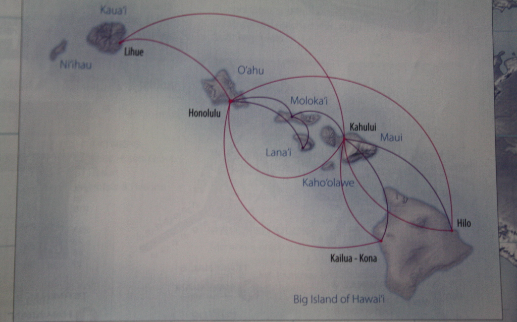 Hawaiian Airlines Boeing 717 200 inter island network in the in flight magazine