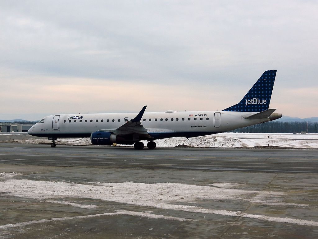 JetBlue Airways N249JB Blueprint Embraer ERJ 190AR at Burlington International Airport