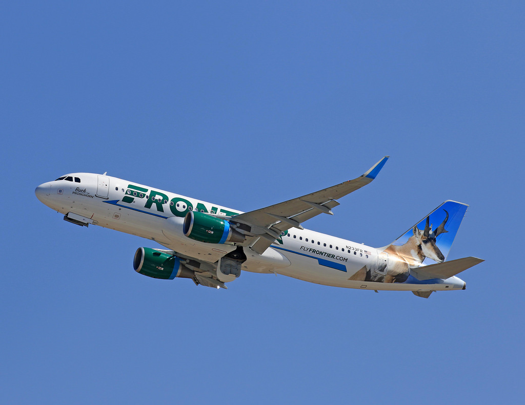 N233FR Frontier Airlines Airbus A320 200wl Buck The Pronghorn