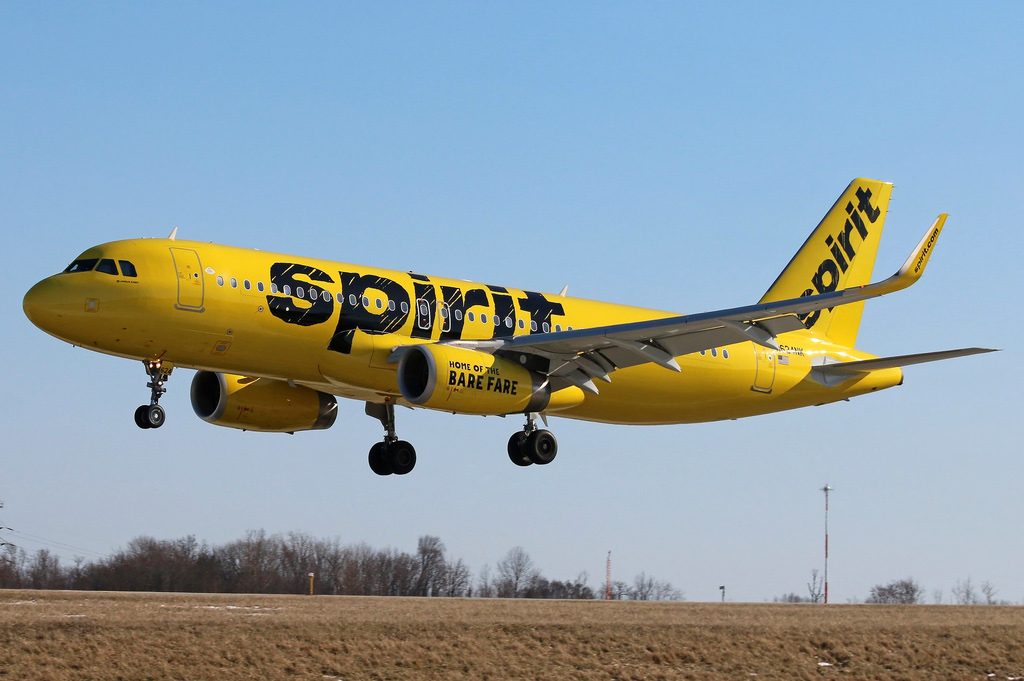 N624NK Spirit Airlines Airbus A320 232SL at KCLE Cleveland Hopkins International Airport