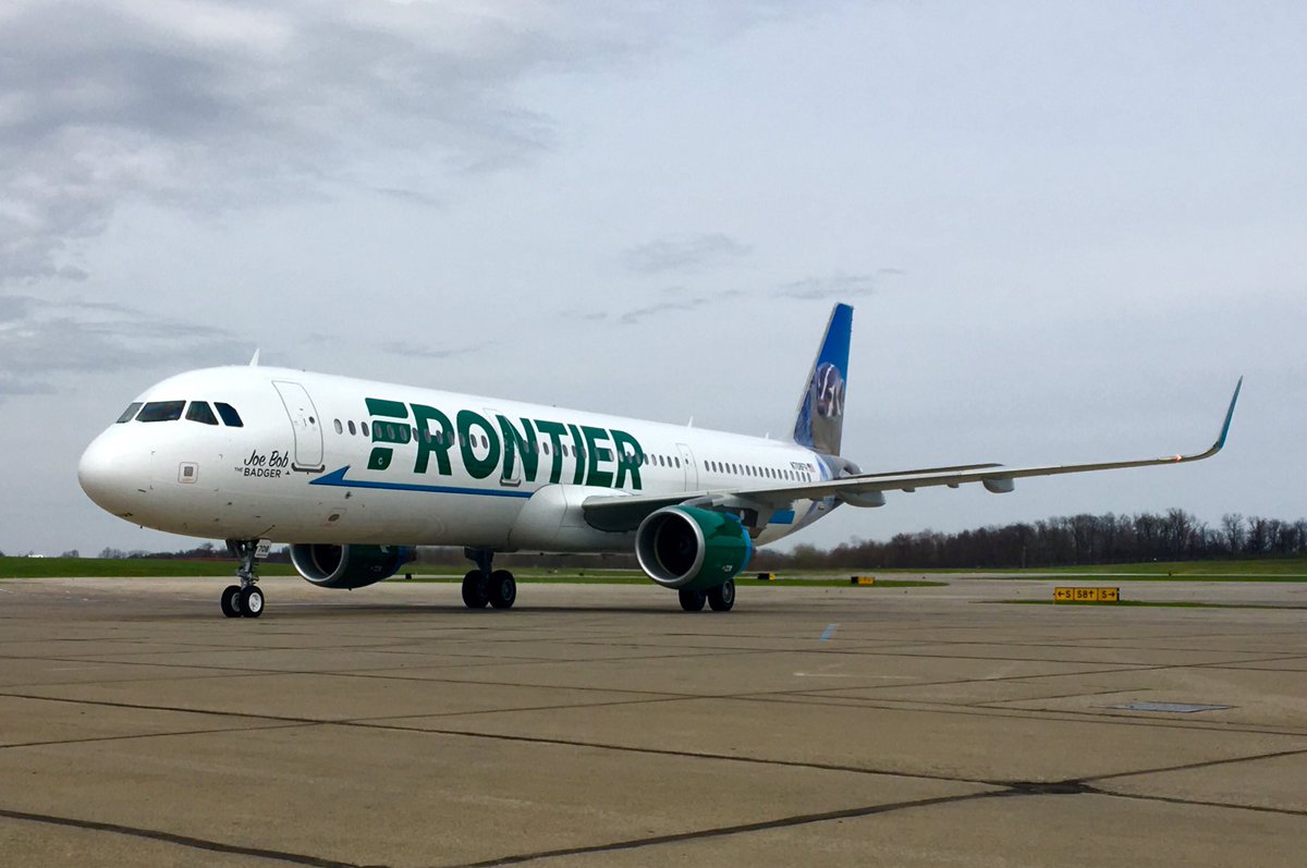 N708FR Frontier Airlines Airbus A321 211 cn 7042 Joe Bob the Badger at CincinnatiNorthern Kentucky International Airport