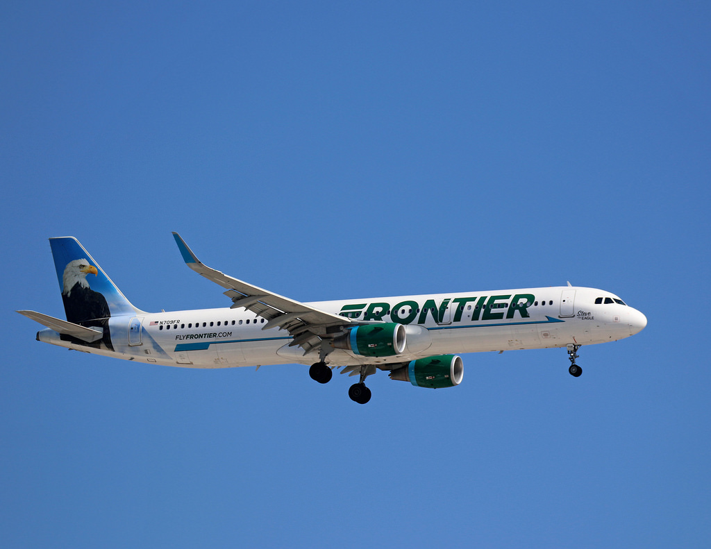 N709FR Frontier Airlines Airbus A321 200 Steve the Eagle
