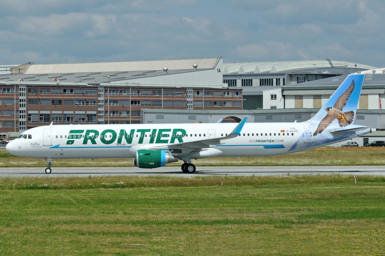 N710FR Frontier Airlines Aircraft Fleet Airbus A321 200 Fallon the Falcon