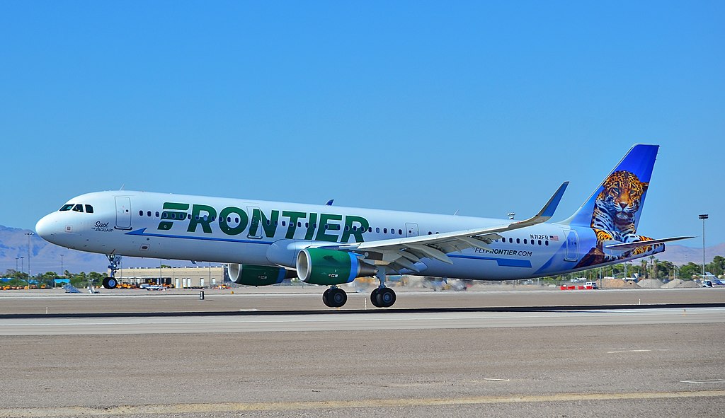 N712FR Frontier Airlines Aircraft Fleet Airbus A321 211 cn 7204 Spot The Jaguar landing and takeoff at McCarran International Airport LAS KLAS