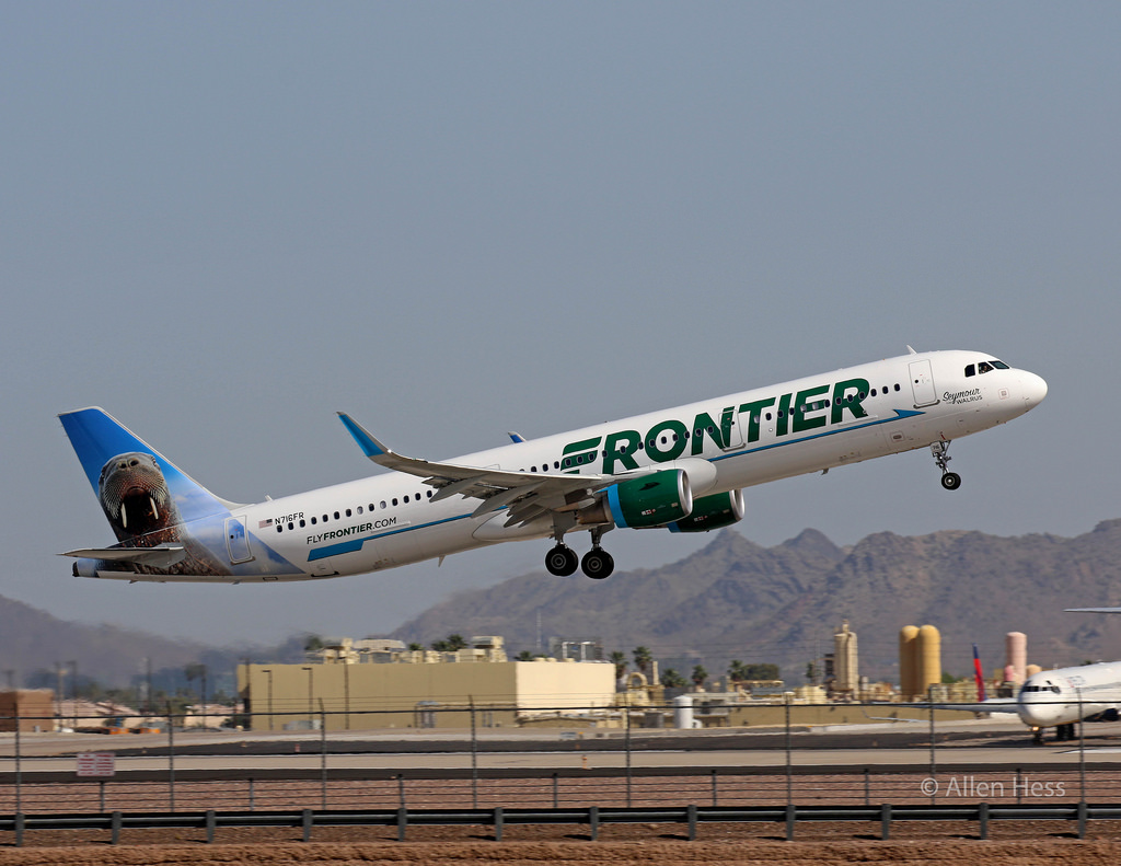 N716FR Frontier Airlines Airbus A321 200 Seymour the Walrus @AllenHess