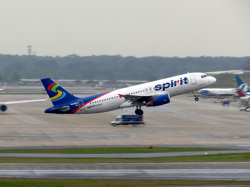 Spirit Airlines N608NK Airbus A320 200 takeoff Hartsfield Jackson Atlanta International Airport