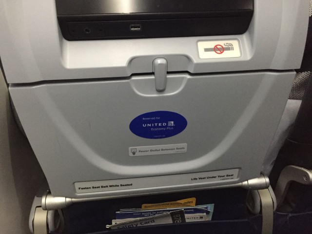United Airlines Aircraft Fleet Boeing 787 9 Dreamliner Economy Plus Premium Eco Class Cabin Backseats Photos