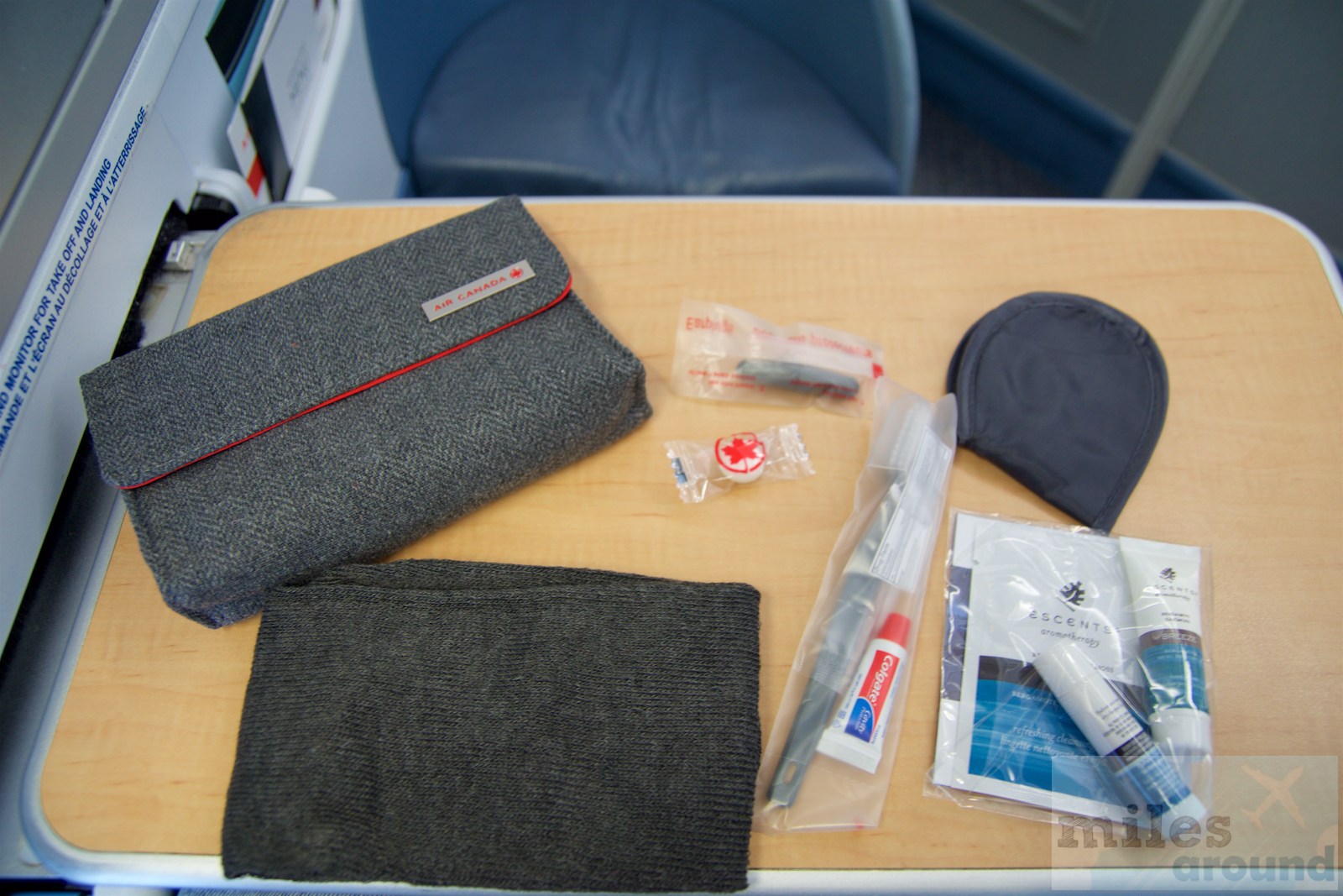 Air Canada Airbus A330 300 Business class cabin inflight amenity kits @milesaround