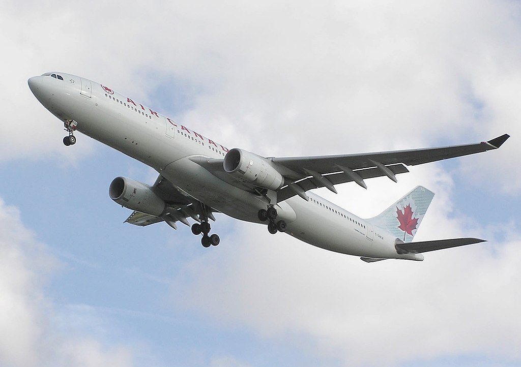 Air Canada Airbus A330 300 C GHKW lands at London Heathrow Airport England