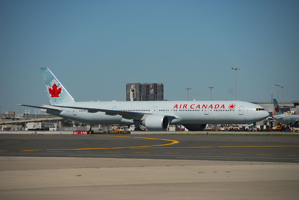 Air Canada Boeing 777 333ER C FIVW arrive at Toronto Pearson International Airport from Munich