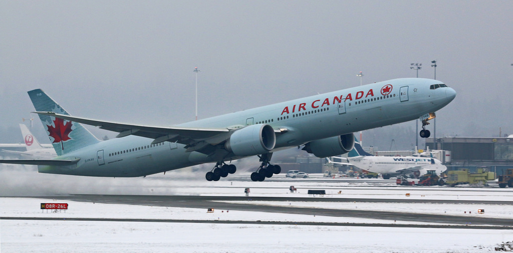 Air Canada Boeing 777 333ER C FKAU at Vancouver International Airport