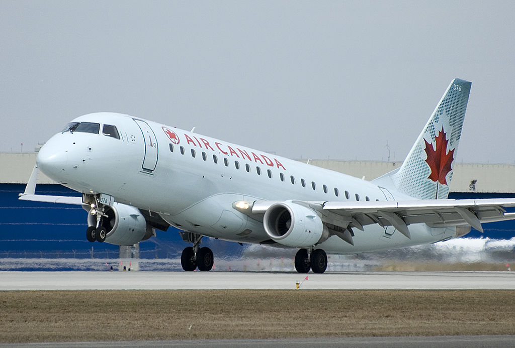 Air Canada C FEJF Sky Regional Airlines Embraer E175 departs Montréal Pierre Elliott Trudeau International Airport